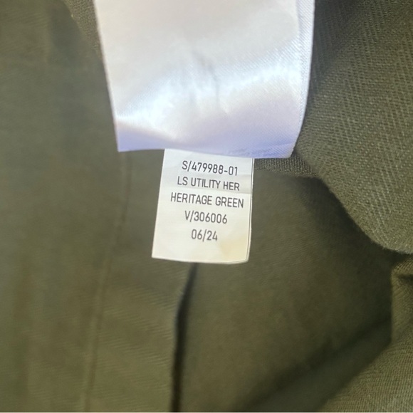 NWT Old Navy Utility Shirt Jacket Women’s Large Tall – Olive Green 100% Cotton - Picture 8 of 10